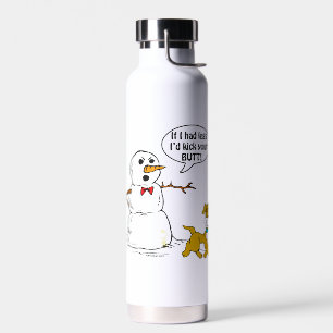 Dog Pees op Snowman Waterfles