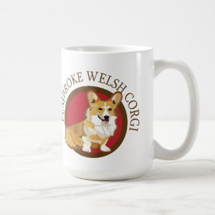 Dog pembroke welsh corgi koffiemok