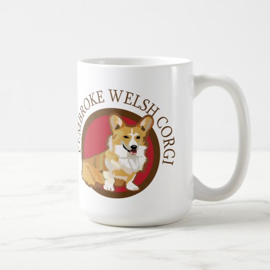 Dog pembroke welsh corgi koffiemok (Rechts)