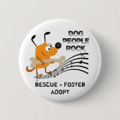 Dog People Rock Button (Voorkant)