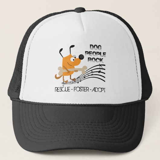 Dog People Rock Trucker Hat Pet (Voorkant)