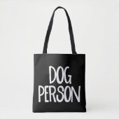 Dog Person All-Over-Print Medium Canvas tas (Voorkant)