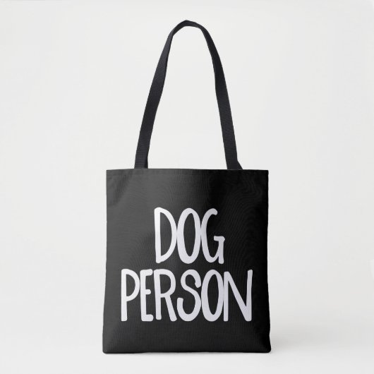 Dog Person All-Over-Print Medium Canvas tas (Voorkant)