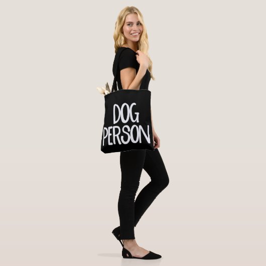 Dog Person All-Over-Print Medium Canvas tas (Op model)