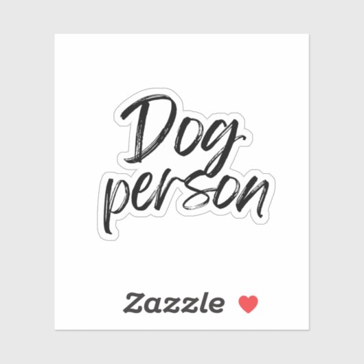 Dog Person Sticker (Vel)