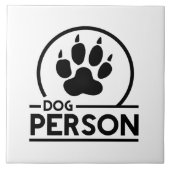 Dog Person Tegeltje (Voorkant)