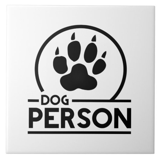 Dog Person Tegeltje (Voorkant)