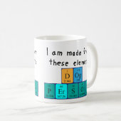 Dog Persoon periodieke tabelnaam mok (Voorkant rechts)