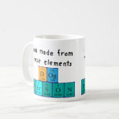 Dog Persoon periodieke tabelnaam mok (Voorkant links)