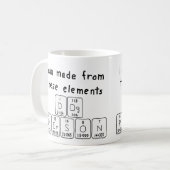 Dog Persoon periodieke tabelnaam mok (Voorkant links)