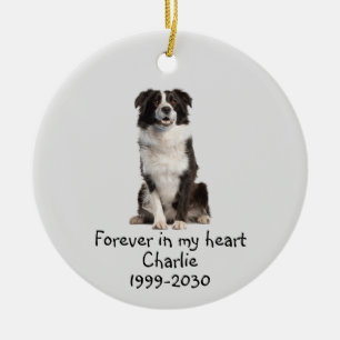 Dog Pet Animal Memorial - Aangepaste foto Keramisch Ornament