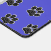 Dog Pet Best Friend Red Heart Puppy Paw Print Bureaumat (Hoek)