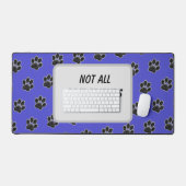 Dog Pet Best Friend Red Heart Puppy Paw Print Bureaumat (Keyboard & Muis)