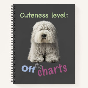 Dog Pet Cuteness Niveau Leuk Schattig Funny Quote Notitieboek