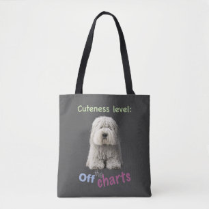 Dog Pet Cuteness Niveau Leuk Schattig Funny Quote Tote Bag