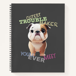 Dog Pet Cuttest Trouble Maker Leuke Schattige Grap Notitieboek