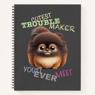 Dog Pet Cuttest Trouble Maker Leuke Schattige Grap Notitieboek