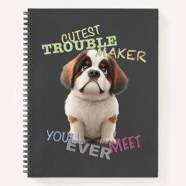 Dog Pet Cuttest Trouble Maker Leuke Schattige Grap Notitieboek