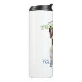 Dog Pet Cuttest Trouble Maker Leuke Schattige Grap Thermosbeker (Gedraaid links)