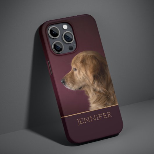 Dog Pet Foto Golden Retriever Persoonlijke naam Case-Mate iPhone Case