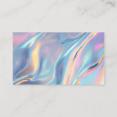 Dog Pet Grooming Service Holografisch Visitekaartje (Achterkant)