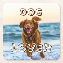Dog Pet Love Drinks Party Coaster Kartonnen Onderzetters