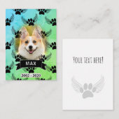 Dog Pet Memorial Custom Notitiekaartje (Voorkant / Achterkant)