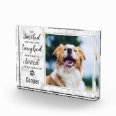 Dog Pet Memorial Fotoblokken (Rechts)