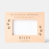 Dog Pet Memorial Gegraveerde Lijstjes (Voorkant)