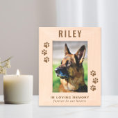 Dog Pet Memorial Gegraveerde Lijstjes