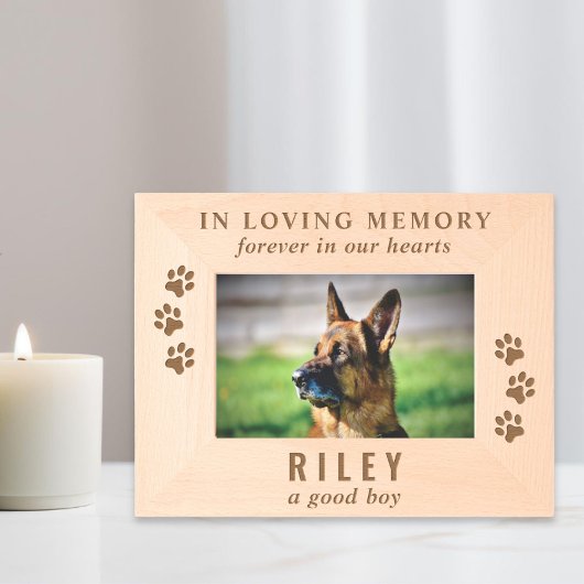 Dog Pet Memorial Gegraveerde Lijstjes