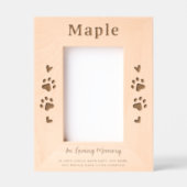 Dog Pet Memorial Gepersonaliseerde Hout Afbeelding Gegraveerde Lijstjes (Voorkant)