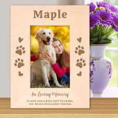 Dog Pet Memorial Gepersonaliseerde Hout Afbeelding Gegraveerde Lijstjes