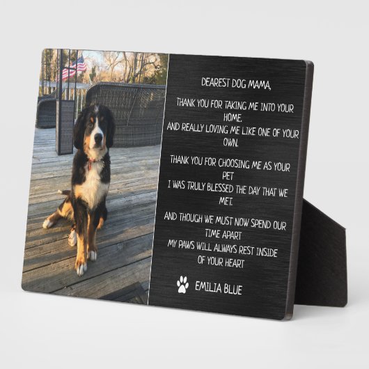 Dog Pet Memorial in Loing Memory Keepomwille Plaqu Fotoplaat (Zijkant)
