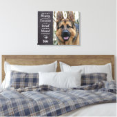 Dog Pet Memorial - Pet Loss Keepomwille Foto Canvas Afdruk (Insitu (Slaapkamer))