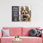 Dog Pet Memorial - Pet Loss Keepomwille Foto Canvas Afdruk (Insitu (Woonkamer))