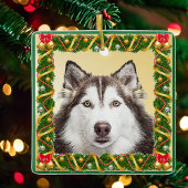 Dog Pet Ornament met kerstboom voor foto's