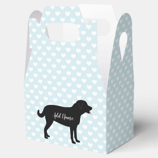 Dog Pet Personalized Name  Bedankdoosjes (Geopend)
