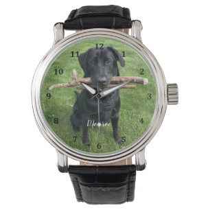 Dog Pet Persoonlijke naam en foto Horloge
