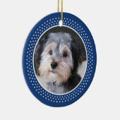 Dog Pet Photo Lijst - dubbelzijdig Keramisch Ornament (Rechts)