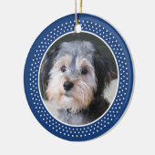 Dog Pet Photo Lijst - dubbelzijdig Keramisch Ornament (Links)