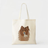 Dog Pet Sheltie Dog Tote Bag (Voorkant)