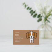 Dog Pet Sitter Visitekaartje Gepersonaliseerd (Staand voorkant)