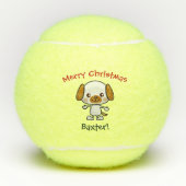 Dog Pet Speelgoed Cute Kerstmis Tennisballen (Voorkant)