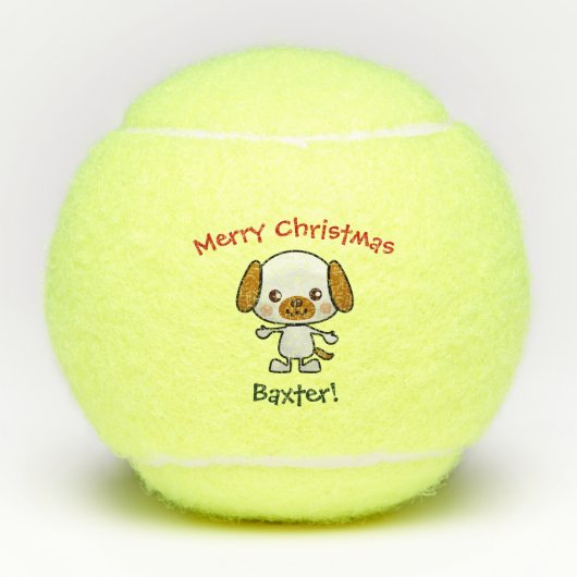 Dog Pet Speelgoed Cute Kerstmis Tennisballen (Voorkant)