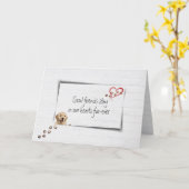 Dog Pet verliest sympathie voor hout Kaart (Gele Bloem)