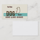 Dog/Pet Walker Sitter Groomer Etc Visitekaartje (Voorkant / Achterkant)