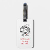 Dog Photo Bagagelabel (Achterkant verticaal)