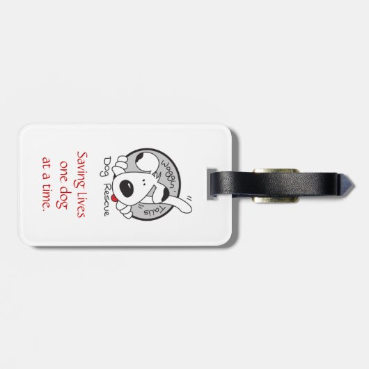 Dog Photo Bagagelabel (Achterkant horizontaal)