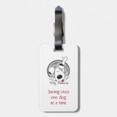 Dog Photo Bagagelabel (Achterkant verticaal)